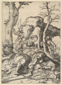 Sansón y Dalila, ca. 1507 de Lucas van Leyden