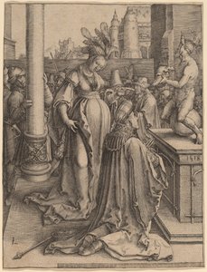 La idolatría de Salomón de Lucas van Leyden