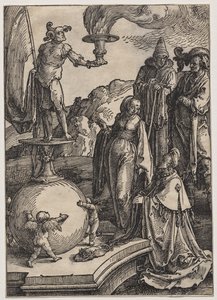 La idolatría de Salomón de Lucas van Leyden