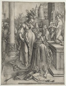 La idolatría de Salomón de Lucas van Leyden