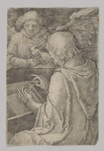San Mateo, de la serie Los Cuatro Evangelistas, 1518 de Lucas van Leyden