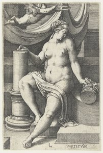 Que te mejores pronto Vortitudo (título sobre objeto) Siete virtudes (título de la serie) de Lucas van Leyden