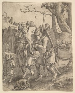Los mendigos Eulenspiegel, 1520 de Lucas van Leyden