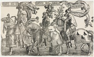 Los Nueve Héroes: Josué, David, Judas Macabeo, 1515-1517 de Lucas van Leyden