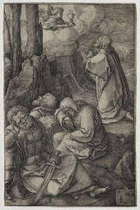 La Pasión: La agonía en el jardín, 1521 de Lucas van Leyden