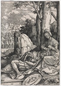 El poder de las mujeres: Sansón y Dalila de Lucas van Leyden