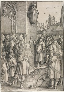 El poder de las mujeres: El poeta Virgilio suspendido en una cesta de Lucas van Leyden