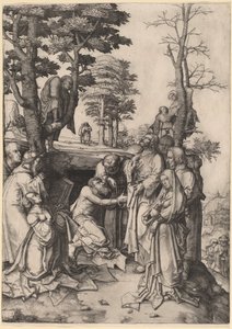 La resurrección de Lázaro de Lucas van Leyden