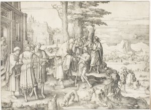El regreso del hijo pródigo de Lucas van Leyden