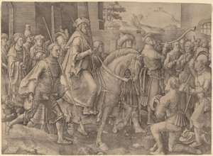 El triunfo de Mardoqueo de Lucas van Leyden