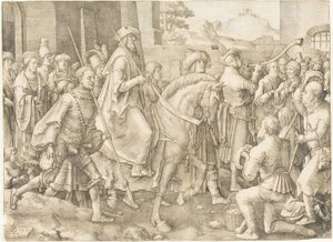 El Triunfo de Mardoqueo de Lucas van Leyden