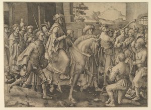 El triunfo de Mardoqueo, 1515 de Lucas van Leyden