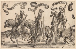 Los doce reyes de Israel: David, Salomón, Roboam de Lucas van Leyden
