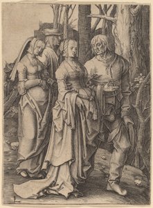 Las dos parejas en el bosque