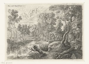 paisaje con un arroyo Seis paisajes (título de la serie)