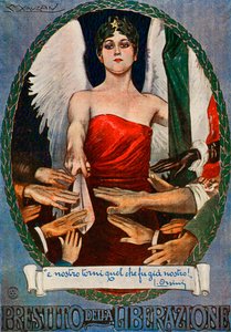 Bonos de guerra - Primera Guerra Mundial italiana de Luciano Achille Mauzan
