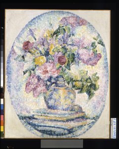 Jarrón de flores, fecha desconocida (óleo sobre lienzo) de Lucie Consturier