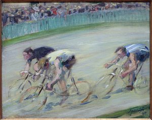 La prisa final. Pintura de Lucien Jonas (1880-1947), óleo sobre lienzo 1905, arte francés, siglo XX. Museo de la Piscina, Roubaix. de Lucien Hector Jonas