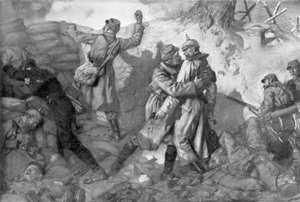 La conquista del fuerte, Notre-Dame de Lorette, Artois, Francia, 1915, 1926 de Lucien Jonas
