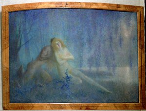 Blue Story (óleo sobre lienzo)