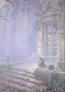 Invierno, Petit Trianon (pastel sobre papel) de Lucien Levy Dhurmer