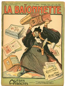 Portada de La Bayoneta, Satírico en Colores de Lucien Metivet