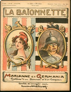 Portada de "La Baionnette", Satírico en Colores