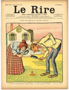 Portada de "Le Rire", Satírico en Colores