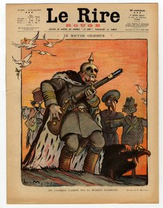 Portada de "Le Rire rouge", Satírico en Colores de Lucien Metivet
