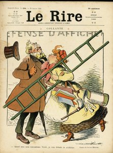 Ilustración para la portada de Le Rire, 22/01/10: feminismo (grabado) de Lucien Metivet