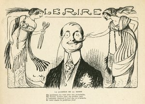 Ilustración en Le Rire, 23/03/12 - la cuestión de la barba