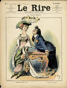 Ilustración en Le Rire, 30/03/12 - la seductora de Lucien Metivet