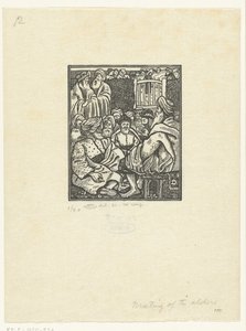 Reunión de Booz con los Diez Ancianos de Lucien Pissarro