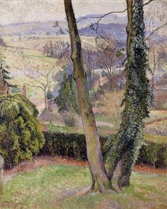 Escarcha y Niebla, Summerleaze, East Knoyle de Lucien Pissarro