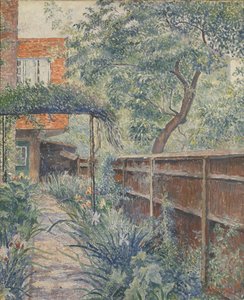 El jardín de mi estudio, 1938 de Lucien Pissarro