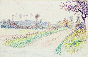 Camino cerca de Eragny, 1886 de Lucien Pissarro