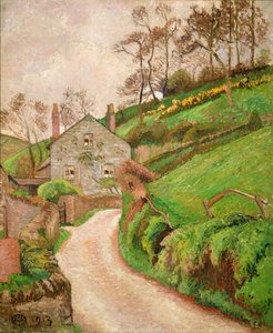 La casa del guardabosques o la cabaña del jardinero de Lucien Pissarro