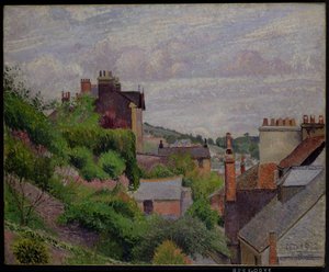 Los techos de Dartmouth de Lucien Pissarro