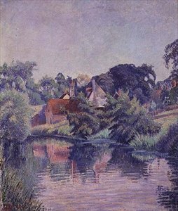 El Stour, Stratford St. Mary de Lucien Pissarro