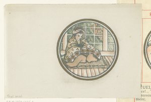 mujer japonesa sentada de Lucien Pissarro