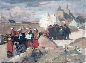 Hombres y Mujeres Bretonas, c.1909