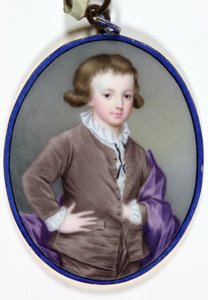 Lord Edward Charles Cavendish Bentinck (esmalte) de Lucius Barber