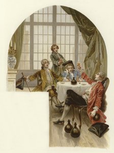 Ilustración para La escuela de escándalo de Lucius Rossi