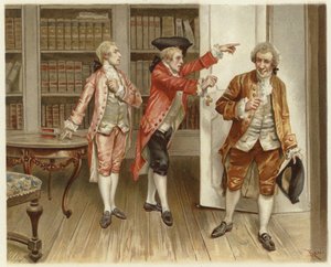 Ilustración para La escuela del escándalo de Lucius Rossi