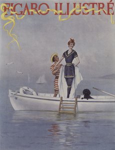 Una plena agua en el mar. Portada de Le Figaro Illustré, agosto 1894