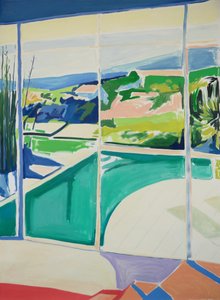 Patio, 2022 (óleo sobre lienzo)