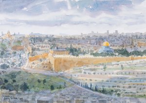 Jerusalén desde el Monte de los Olivos de Lucy Willis
