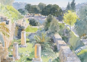 Columnas romanas, Jerusalén Viejo de Lucy Willis