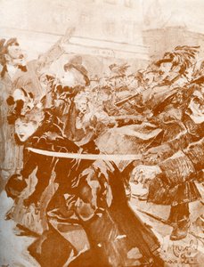 Demostración (Praga 1897) - Caricatura checa de Ludek or Ludwig (after) Marold