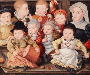Retrato de grupo de niños, 1565 de Ludger Tom the Younger Ring